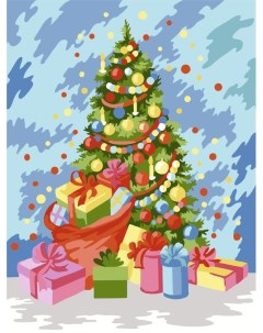 Картина по номерам Freya Рождественская елка PKZ 2_ 53