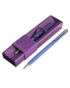 Ручка шариковая поворотная 0 7 мм Palermo стержень синий фиолетовый мет Bruno visconti