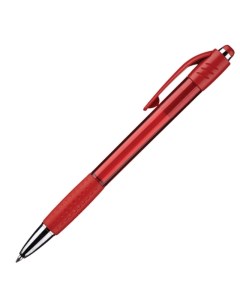 Ручка шариковая Happy красный корпус синяя масляные чернила Attache