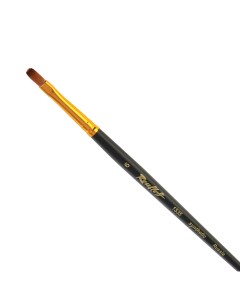 Кисть Серия 1322 из жесткой синтетики 6 плоская длинная ручка Roubloff