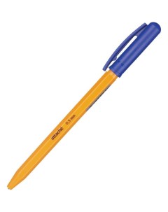 Ручка шариковая автоматическая Economy синяя оранжевый 0 5 мм 1113499 Attache