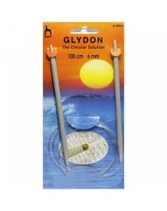 Спицы для вязания GLYDON круговые 6 00 мм 100 см пластик арт 49456 Pony