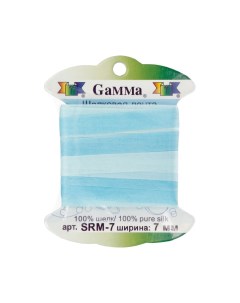 Тесьма декоративная Gamma шелковая цвет M043 арт SRM 7