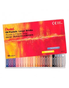 Пастель масляная Arts Oil Pastels Large картонная упаковка 48 мелков Pentel