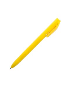 Ручка шариковая автоматическая Bright Colors синяя желтый корпус толщина линии 0 5 Attache