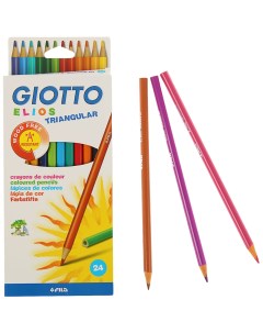 Набор цветных карандашей Elios Triangular 275900 24 цвета Giotto