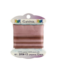 Тесьма декоративная Gamma шелковая цвет M048 арт SRM 13