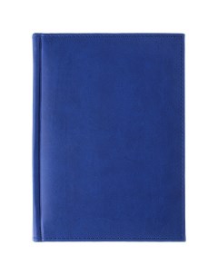 Ежедневник темно синий формат А5 320 страниц обложка кожзам блок офсет Mazari