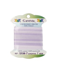 Тесьма декоративная Gamma шелковая цвет M001 арт SRM 7
