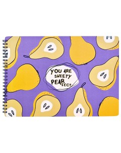 Альбом для рисования Be Smart N3343 Fruits А4120 г м2 мягкая обложка фиолетовыйжелтыйгруши Besmart