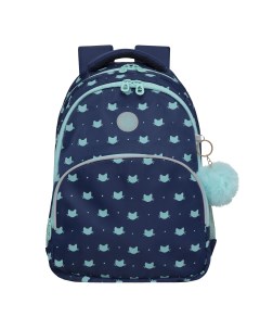 Рюкзак школьный RG 360 5 1 синий мятный Grizzly