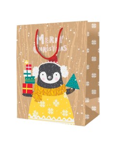 Пакет подарочный 18 х 23 х 10 см The Christmas penguin Artspace