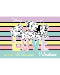 Альбом для рисования Далматинцы А4 на скобе 30 л Disney