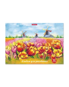 Альбом для рисования на клею Цветущая Голландия А4 40 листов Erich krause