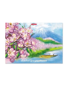 Альбом для рисования на клею Цветущая Япония А4 20 листов Erich krause