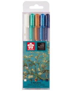 Набор ручек гелевых Gelly Roll Van Gogh Museum разноцветные 1 мм 5 шт Sakura