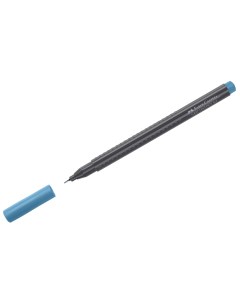 Ручка капиллярная Grip Finepen кобальтово бирюзовая 0 4мм трехгранная Faber-castell