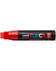 Маркер Uni POSCA PC 17K 15мм скошенный красный red 15 Uni mitsubishi pencil