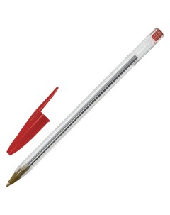 Ручка шариковая Basic Budget BP 04 пишущий узел 0 5 мм цвет чернил красный Staff