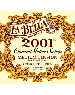 Струны для классической гитары 2001 Medium La bella