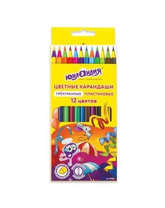 Набор цветных карандашей 12 цв арт 181684 10 наборов Юнландия