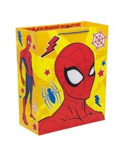 Пакет подарочный Поздравляю Человек паук 40х49х19 см Marvel