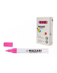 Маркер краска 2мм Prime розовый Mazari