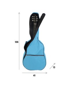 Чехол для гитары 106х41х13 см голубой Music life