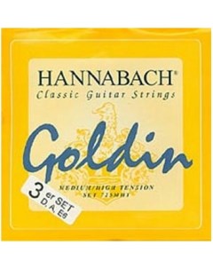 GOLDIN Комплект басовых струн 3шт для классической гитары карбон голдин 7257M Hannabach