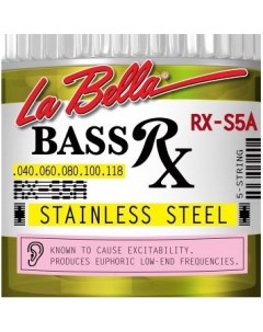 Струны для 5 струнной бас гитары RX S5A RX Stainless La bella