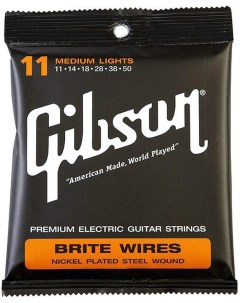 Струны для электрогитары SEG 700ML BRITE WIRES 11 50 Gibson