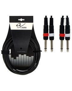 Pro Line 190510 кабель инструментальный 2 Х моноджек 6 3 мм 9 м Alpha audio