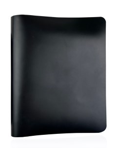 Тетрадь А5 в обложке из натуральной кожи на кольцах черная Musthavecase