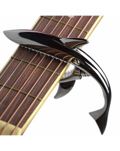 Каподастр для гитары в виде акулы металлич черный 13х8 5х1 8 см ST CAPO 17 The string