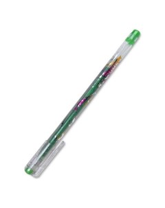 Ручка гелевая Люрекс MTJ 500GLS D светло зеленая 1 мм 1 шт Crown