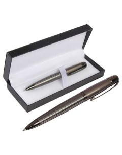 Шариковая ручка подарочная в кожзам футляре поворотная Граф корпус черный Calligrata