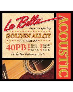 Струны для акустической гитары 40PB La bella