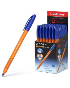 Ручка шариковая U 108 Orange Stick 1 0 Ultra Glide Technology синий Erich krause