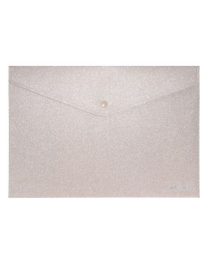 Папка конверт на кнопке А4 дизайн Glitter Shine 350мкм песок с бл золото 3079918 Devente