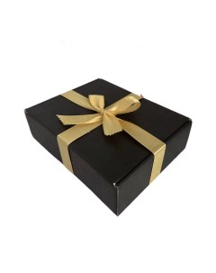 Подарочная коробка для упаковки подарка С_лентой_золотая Hitmix