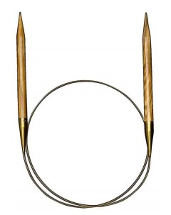 Спицы для вязания круговые из оливкового дерева 5 5 мм 120 см арт 575 7 5 5 120 Addi
