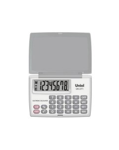 Калькулятор UK 271H серый Uniel