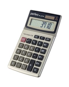 Калькулятор PF_C3710 серый Perfeo