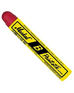Твердый маркер краска B Paintstik универсальный от 46 до 66 C 17 мм Красный Markal