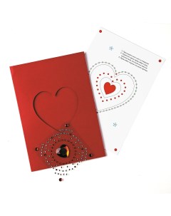 Набор для творчества Сделай открытку 2 с декоративными элементами 4 вида по 5 цветов Hobbytime