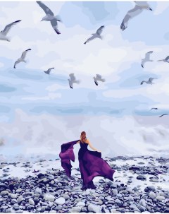 Картина по номерам Бурное море холст на подрамнике 50х40 см Paintboy