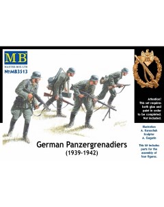 Сборная модель 1 35 Немецкая пехота 1939 1942 3513 Masterbox