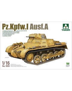 Сборная модель 1 16 Pz Kpfw I Ausf A 1008 Takom