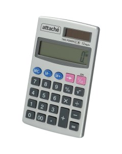 Калькулятор карманный ATC 333 12P 12 разрядный серебристый 1277751 Attache