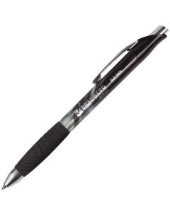 Ручка гелевая Jet Gel 142691 черная 0 4 мм 12 штук Brauberg